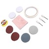 20 Pieces Watch Glass Polishing Kit Buffing Powder Felt Pad