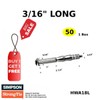 Simpson Strong-Tie Hollow Wall Anchors 3/16 Long Heavy Duty Drywall