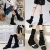 Doyime Loose Socks, Black, Leg Warmers, Women's, Mine Style, Fluffy,