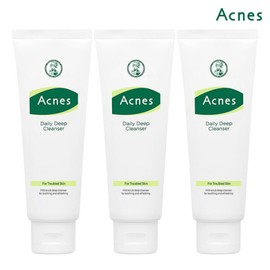Acnes 아크네스 데일리 딥 클렌저 100g x3개 Acnes Daily Deep Cleanser 100g x3 pieces