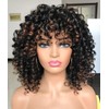 GEMBON Curly Afro Wigs for Black Women Kinky Curly Wig