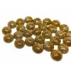 Unbranded 10 pcs Druzy Resin Embellishment Cabochons – 12mm – Glitter Style – Bright Gold