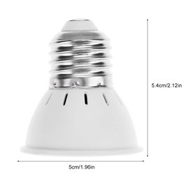 Fdit E27 36W AC 220V 72 LEDs Hydroponic Grow Lamp for Greenhouse Hydroponic Plants and Greenhouse Flowers