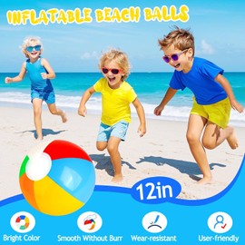 Recuerdos de fiesta en la piscina y recuerdos de fiesta en la playa, 158 juguetes de piscina de verano para niños, decoración temática submarina, incluyendo pelotas de playa, anteojos de sol, varitas