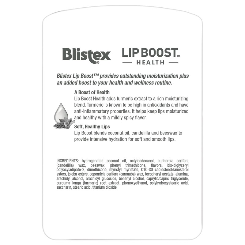 Blistex Lip Boost Health Intensive Hydration Tumeric Moisturizer
