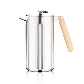 Bodum 34 oz Douro Double Wall French Press Coffee Maker, Polished Stainless Steel