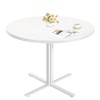 VASAGLE Dining Table, Small Round Kitchen Table for 4 People,
