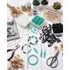 300Pcs Bamboo Beads,Transparent Bamboo Joint Craft Bead for DIY Beaded