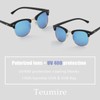 Retro Semi-Rimless Polarized Sunglasses for Men Women Driving Sun glasses