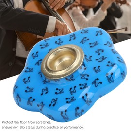 Cello Rest, Cello Bass Endpin Stopper Rock Stop Holder Anti-slide Endpin Rest with Thick Pad for Floor Protector String Instrument Accessory Christmas Gift, Blue