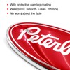 1PC Custom Red and Silver 9inch Oval Emblem Fit for