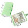 Money Saving Binder Book, 50Pages Clear Currency Sleeves, Bill Holders