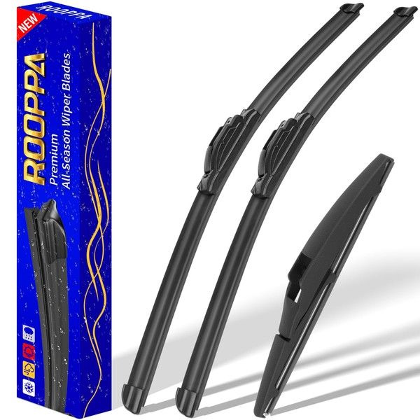 3 wipers Replacement for 2012-2019 Toyota Prius C, Windshield Wiper