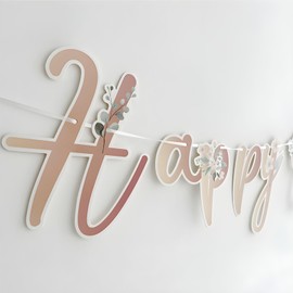 Pastoral Style Happy Birthday Banner, 16.5 ft, DIY | Birthday Decorations | Happy Birthday Sign for Birthday Decor, Backdrop | Birthday Banner for Women, Kids | Colorful Birthday