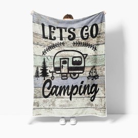Ydbkt Outdoor Throw Blanket,Hiking Blanket,Gift Blankets for Camping Lovers, Camper Gifts, Gifts for Campers, Rv Gifts, Cool Camping Gifts for Camper, Camping Essentials Blanket 40" x30”
