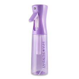 Spray Bottle Mister for Hair - Continuous Mister, Fine Water Mist, Trusted by Professional Salons & Barbers, 10.1oz - Clear Bottle (Neon Petal)