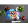 Caroline's Treasures DAC2540LCB Pomeranian Hippie Dawg Glass Cutting Board Large