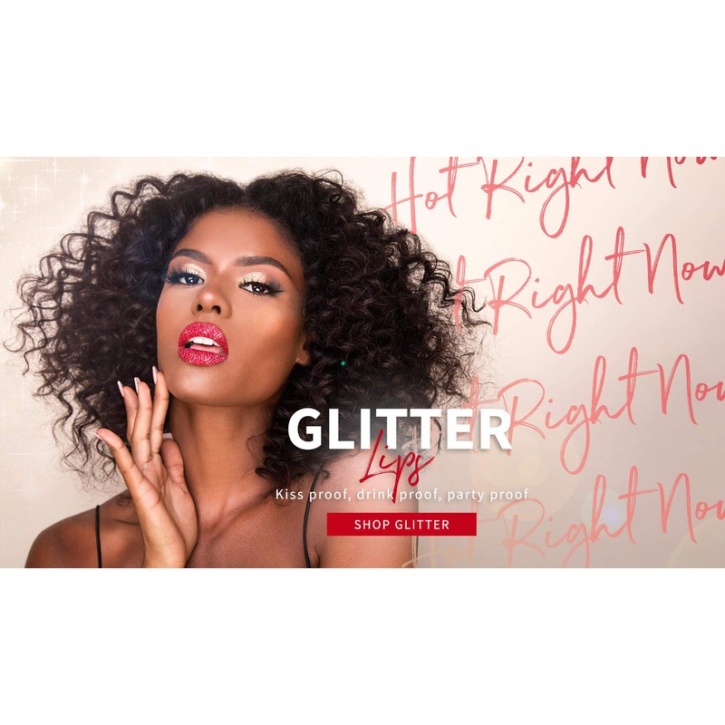 BEAUTYBLVD Glitter Lips, Cruelty Free Lip Kit - Breathless