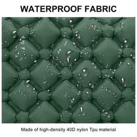 Fjquamitix Inflatable Seat Cushion Lightweight Stadium Seat Pad Travel Air Seat Cushion for Hiking Office Airplane Stadium Car (Green)