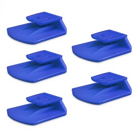 Generico Set of 5 Mounts Compatible for Telepass Slim and MooneyGo with Double Sided Stickers, Easy Mount, Secure Attachment for Car, Truck, Van, RV - 6 Colours (Blue)