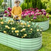 GarveeLife 8x2x2ft Raised Garden Bed,Galvanized Raised Bed,Garden Boxes Outdoor,Open-Ended Base