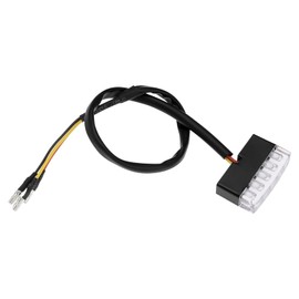 12V Motorcycle Rear Brake Light Tail Light Motorcycle Rear Brake LED Tail Light Wire Length 30cm for Most Motorcycles, Red Light