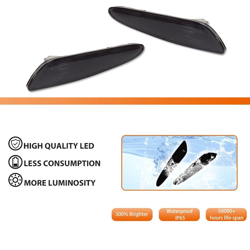 ADIIL For 2003-2006 Mercedes W211 E-Class Smoked Lens Front Bumper