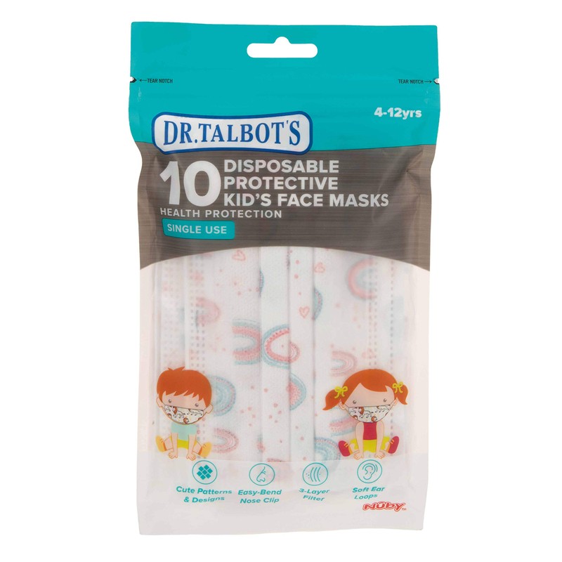 DrTalbots 10erPack face masks for children - girls - 4-12