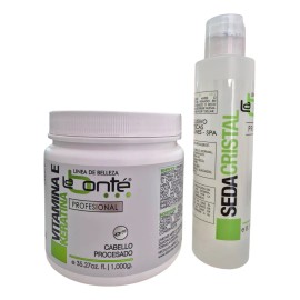 Vitamina E Keratina 1kg + Seda Cristal 240ml La Bonte
