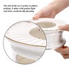 Nagpew Ceramic Teapot Warmer, Gold Rim Teapot Heater with Tealight