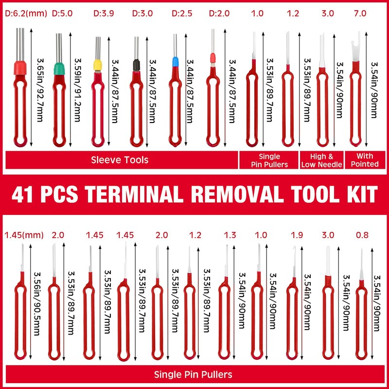 Reginary 333 Pcs Terminal Pin Removal Tool Kit Includes 43