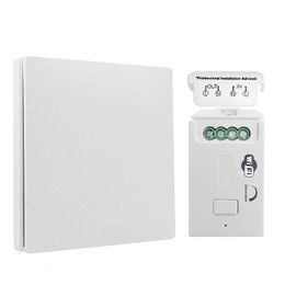 Wireless Lichtschalter Kit, Wifi Smart Wireless Dimmschalter, Keine Verkabelung Wasserdicht Kinetic Switch Fernbedienung, Kompatibel mit Alexa und Google Assistant, Sprachsteuerung