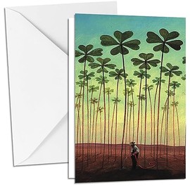Inkognito Folding Card with Envelope C6 (11.5 x 17 cm) • 6056 Kleefeld Artist Gerhard Glück • Alles Gute