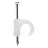Grapa Para Cable Plano 0.5 X 1.9 Cm Transparente Thorsman
