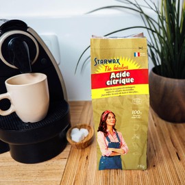 STARWAX FABULOUS Citric Acid - 1 kg - Ideal for Descaling Kettles and Coffee Machines - Dissolves Rust on Metal - Ecocert 100% Natural Origin