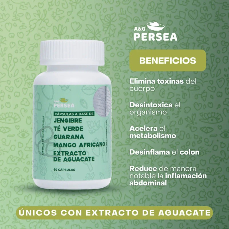 Ag Persea - Pack 2 Capsulas Detox 60 Caps Cu