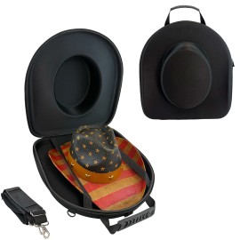 JMILYJW Cowboy Hat Box for Travel Crush Proof Western Hat Holder Storage