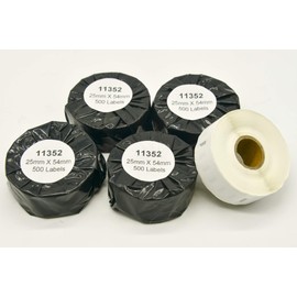 11352 Address Labels 500/Roll 25 mm x 54 mm (Pack of 5) Compatible with Dymo LabelWriter 4XL 450 400 330 320 310 Twin Turbo Duo Seiko SLP 450 430 420 40 220 120 120 5 000 Pro Plus Plus