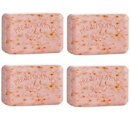 Pre de Provence 250g Soap Bar, Pack of 4 - Rose Petal