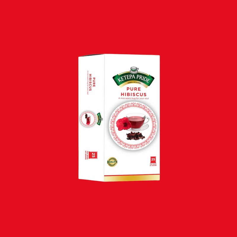 Ketepa Pride, Pure Hibiscus Tea, 25 Tea Bags, Natural Herbal