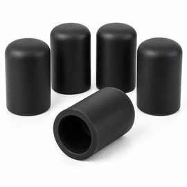 Silicone Vacuum Caps – 5-Pack Black Blanking Plugs for Engine Vacuum Hose and Intake Port Sealing (4mm to 32mm)