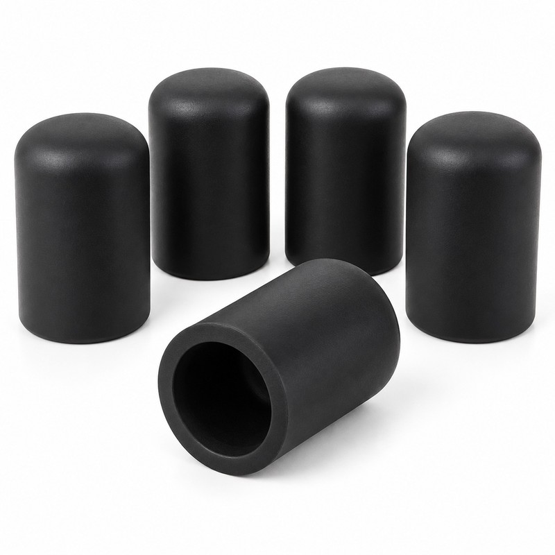 Silicone Vacuum Caps – 5-Pack Black Blanking Plugs for Engine