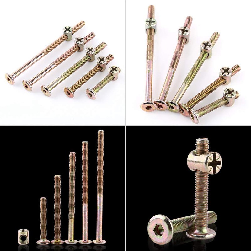 10 unids M6 Tornillos de Acero al Carbono Tornillos Con