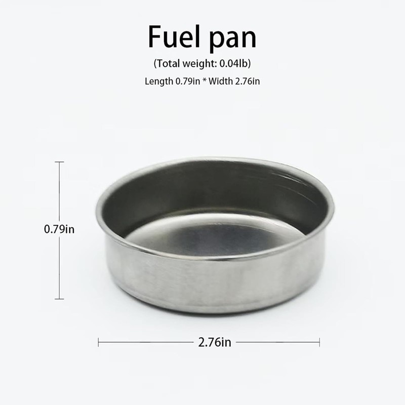 ZDSLASHES Solid Fuel Tablet Pocket Stove, Portable Fire Pit for