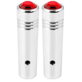 GG Grand General 93055 2-1/4 inches Chrome Aluminum Toggle Switch Extension with Red Jewel, Compatible with Freightliner and Kenworth