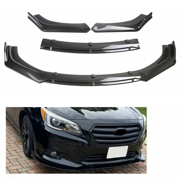 Unbranded For Subaru Impreza Carbon Fiber Front Bumper Lip Splitter