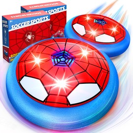 Freecat 2 Pcs Hover Soccer Ball, Light Up Soccer Toys for Kids, Indoor LED Toy, Birthday Gifts for 3 4 5 6 7 8 Years Old Boys