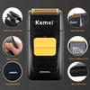 KEMEI Professional Hair Trimmer for Men Cordless, Foil Shaver with