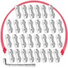 Milkary M5 Poly Rope Connectors, 30 Pcs Poly Rope Fence