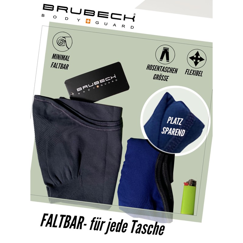 BRUBECK X-Pro KM10430 Half Balaclava for Men and Women, Temperature-Regulating,